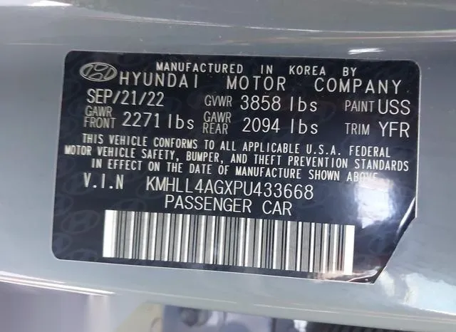 KMHLL4AGXPU433668 2023 2023 Hyundai Elantra- SE 9