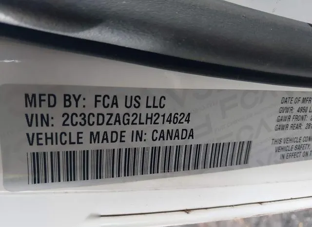 2C3CDZAG2LH214624 2020 2020 Dodge Challenger- Sxt 9