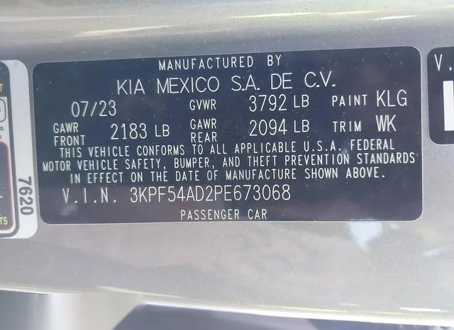 3KPF54AD2PE673068 2023 2023 KIA Forte- Gt-Line 9