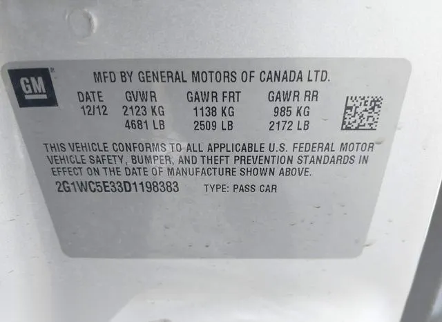 2G1WC5E33D1198383 2013 2013 Chevrolet Impala- Ltz 9