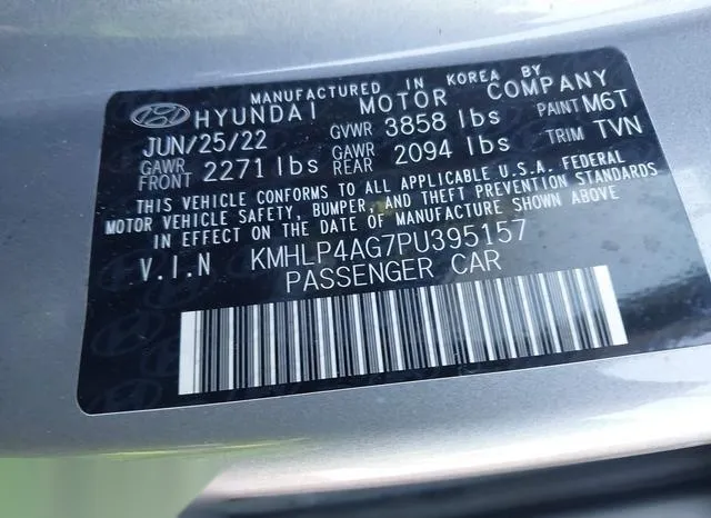 KMHLP4AG7PU395157 2023 2023 Hyundai Elantra- Limited 9