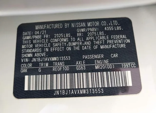 JN1BJ1AVXMW313553 2021 2021 Nissan Rogue- Sport S Fwd Xtron 9