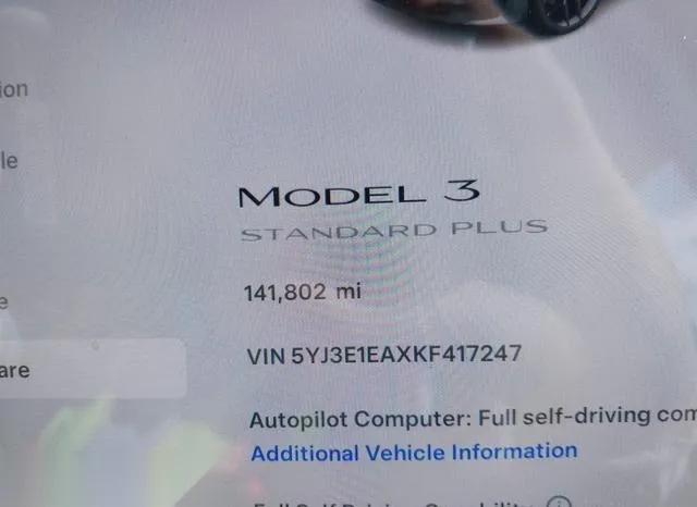 5YJ3E1EAXKF417247 2019 2019 Tesla Model 3- Long Range/Mid R 7