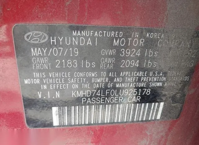 KMHD74LF0LU925178 2020 2020 Hyundai Elantra- SE 9