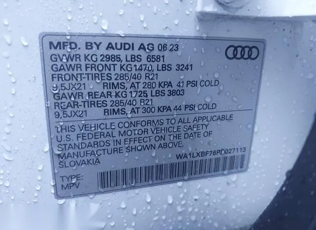 WA1LXBF76PD027113 2023 2023 Audi Q7- Premium Plus 55 Tfsi Q 9