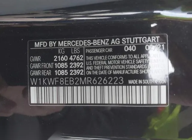 W1KWF8EB2MR626223 2021 2021 Mercedes-Benz C 300- 4Matic 9