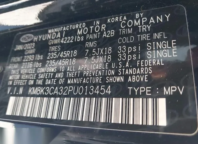 KM8K3CA32PU013454 2023 2023 Hyundai Kona- N Line 9