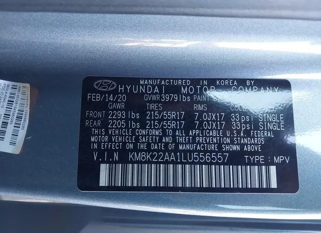 KM8K22AA1LU556557 2020 2020 Hyundai Kona- Sel 9