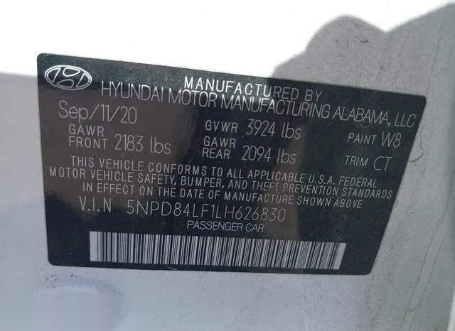 5NPD84LF1LH626830 2020 2020 Hyundai Elantra- Sel 9