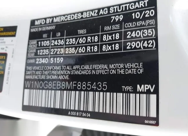 W1N0G8EB8MF885435 2021 2021 Mercedes-Benz GLC 300- 4Matic Suv 9