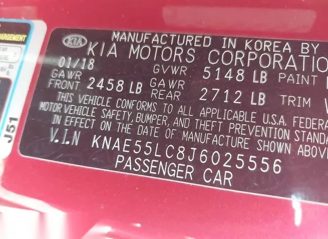 KNAE55LC8J6025556 2018 2018 KIA Stinger- GT2 9