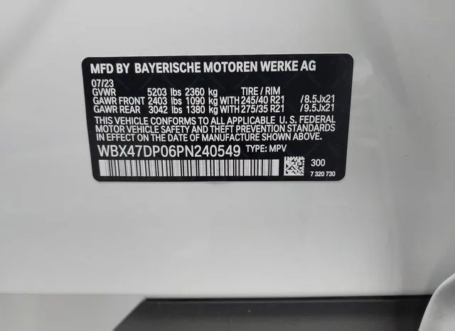 WBX47DP06PN240549 2023 2023 BMW X3- Sdrive30I 9