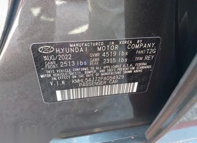 KMHL54JJ2PA054929 2023 2023 Hyundai Sonata- Hybrid Limited 9