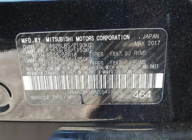 JA4AZ3A36HZ054330 2017 2017 Mitsubishi Outlander- SE 9