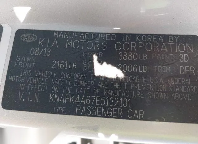 KNAFK4A67E5132131 2014 2014 KIA Forte- LX 9