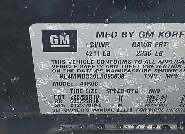 KL4MMBS29LB095838 2020 2020 Buick Encore- GX Fwd Preferred 9