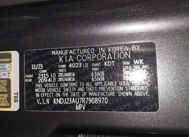 KNDJ23AU7R7908970 2024 2024 KIA Soul- S 9