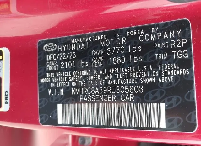 KMHRC8A39RU305603 2024 2024 Hyundai Venue- Sel 9