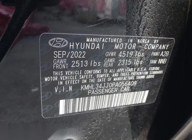 KMHL34JJ0PA056409 2023 2023 Hyundai Sonata- Hybrid Sel 9