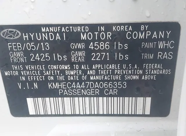 KMHEC4A47DA066353 2013 2013 Hyundai Sonata- Hybrid Limited 9