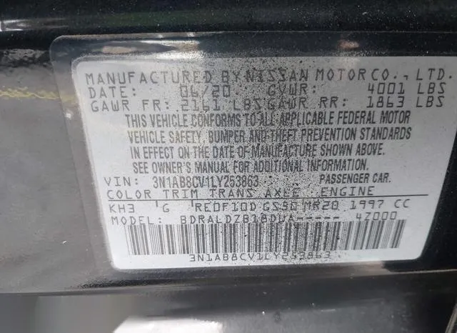 3N1AB8CV1LY253863 2020 2020 Nissan Sentra- Sv Xtronic Cvt 9