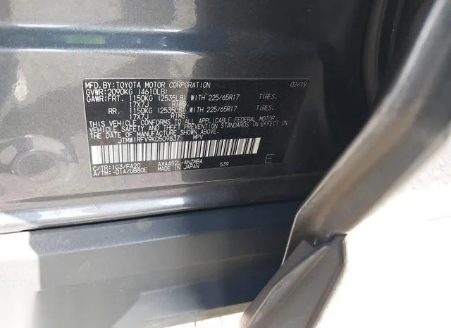 JTMW1RFV9KD509837 2019 2019 Toyota RAV4- Xle 9