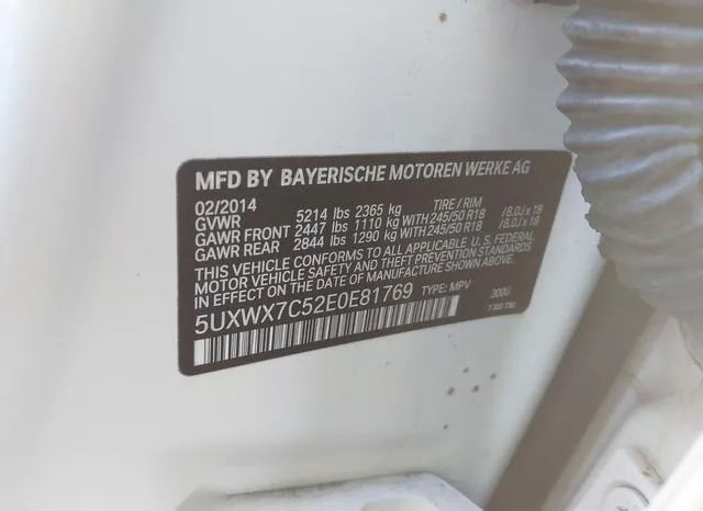 5UXWX7C52E0E81769 2014 2014 BMW X3- Xdrive35I 9