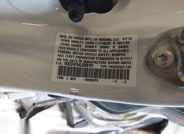 19XZE4F54LE008181 2020 2020 Honda Insight- EX 9