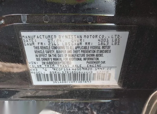 3N1AB8CVXRY387893 2024 2024 Nissan Sentra- Sv Xtronic Cvt 9