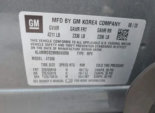 KL4MMDS29MB045096 2021 2021 Buick Encore- GX Fwd Select 9