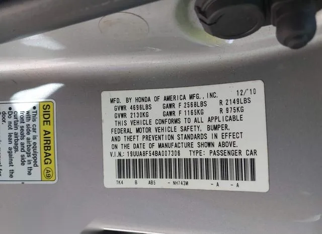 19UUA8F54BA007306 2011 2011 Acura TL 9