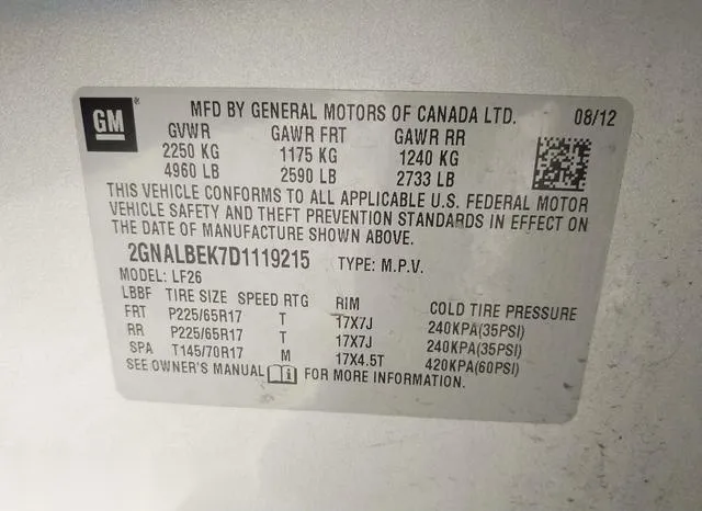 2GNALBEK7D1119215 2013 2013 Chevrolet Equinox- LS 9