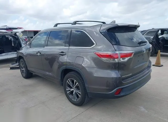 5TDKKRFH3GS506367 2016 2016 Toyota Highlander- Xle V6 3