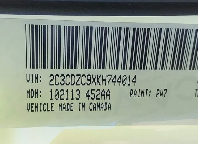 2C3CDZC9XKH744014 2019 2019 Dodge Challenger- Srt Hellcat 9