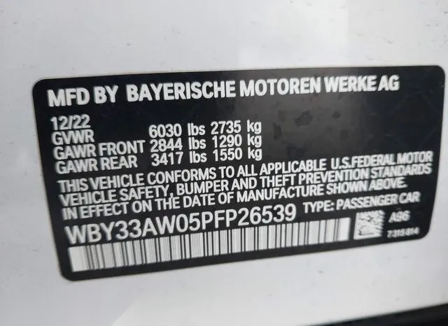 WBY33AW05PFP26539 2023 2023 BMW I4- M50 9