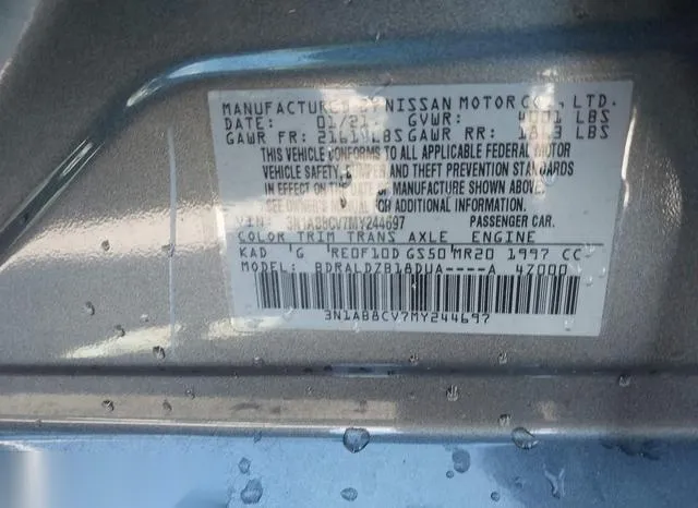 3N1AB8CV7MY244697 2021 2021 Nissan Sentra- Sv Xtronic Cvt 9