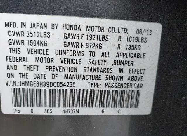 JHMGE8H39DC054235 2013 2013 Honda Fit 9