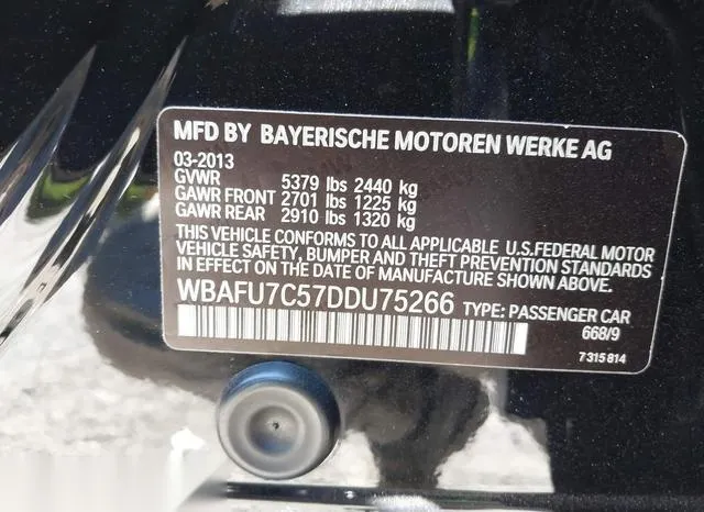 WBAFU7C57DDU75266 2013 2013 BMW 5 Series- 535I Xdrive 9