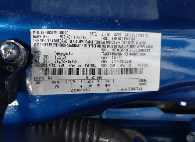 1FADP3F26JL246533 2018 2018 Ford Focus- SE 9