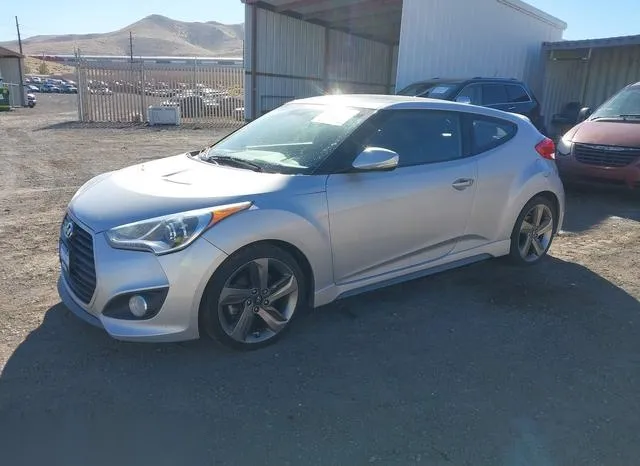 KMHTC6AE6DU112832 2013 2013 Hyundai Veloster- Turbo W/Black 2