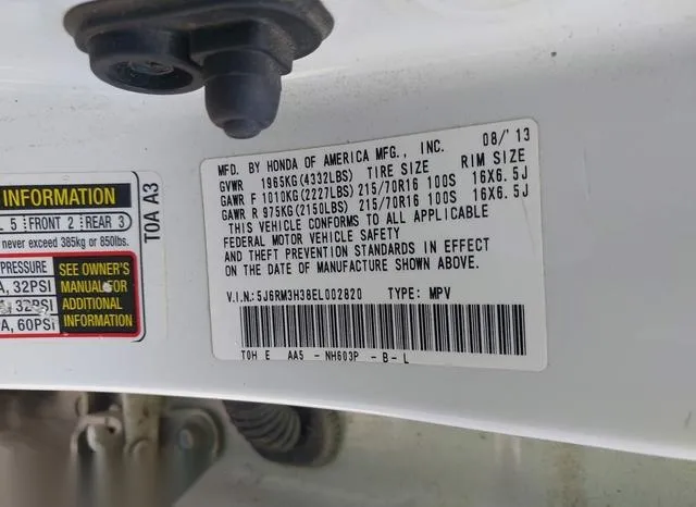 5J6RM3H38EL002820 2014 2014 Honda CR-V- LX 9