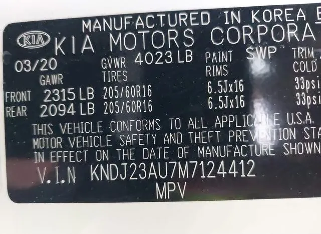 KNDJ23AU7M7124412 2021 2021 KIA Soul- S 9