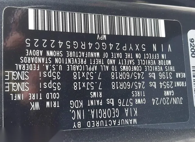 5XYP24GC4RG542225 2024 2024 KIA Telluride- LX 9