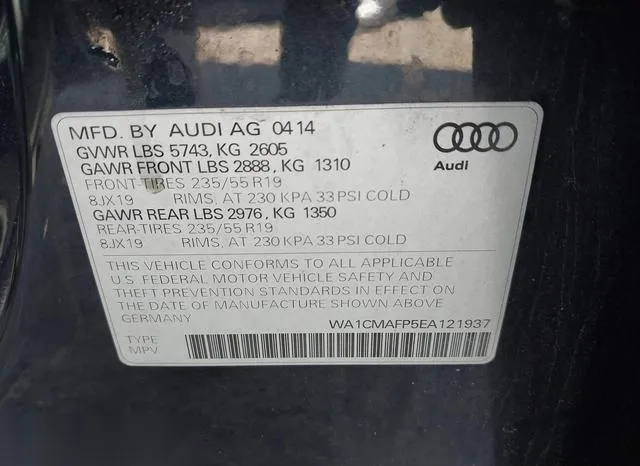 WA1CMAFP5EA121937 2014 2014 Audi Q5- 3-0 Tdi Premium Plus 9