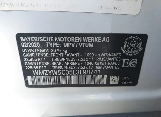 WMZYW5C05L3L98741 2020 2020 Mini Countryman- Cooper/Oxford 9