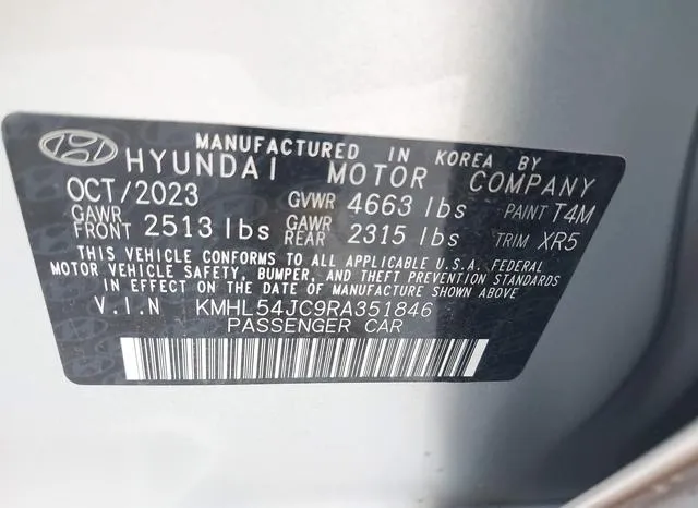 KMHL54JC9RA351846 2024 2024 Hyundai Sonata- N Line 9