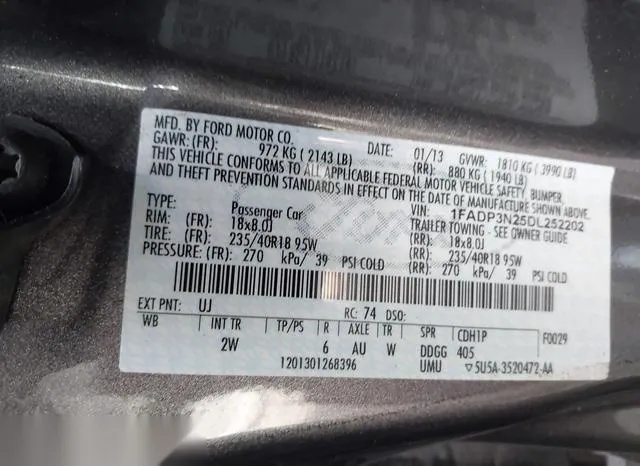 1FADP3N25DL252202 2013 2013 Ford Focus- Titanium 9