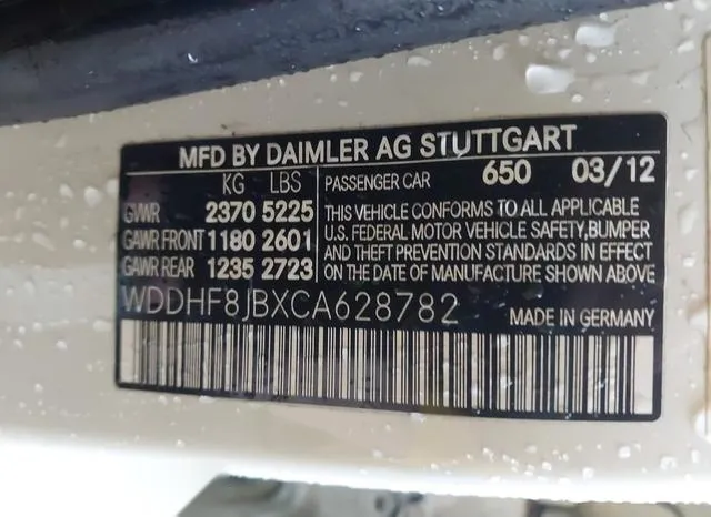 WDDHF8JBXCA628782 2012 2012 Mercedes-Benz E 350- 4Matic 9