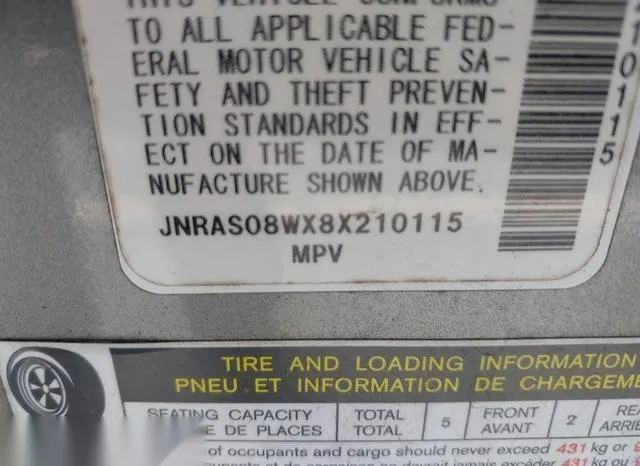 JNRAS08WX8X210115 2008 2008 Infiniti FX35 9