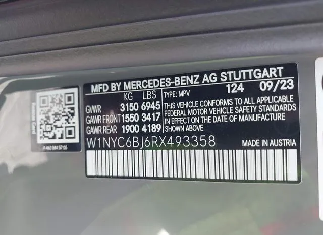 W1NYC6BJ6RX493358 2024 2024 Mercedes-Benz G 550- 4Matic 9